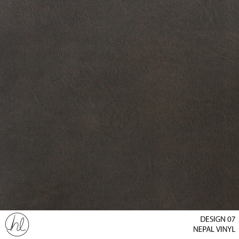 NEPAL VINYL DESIGN 07 DARK BROWN 140CM WIDE PER M375