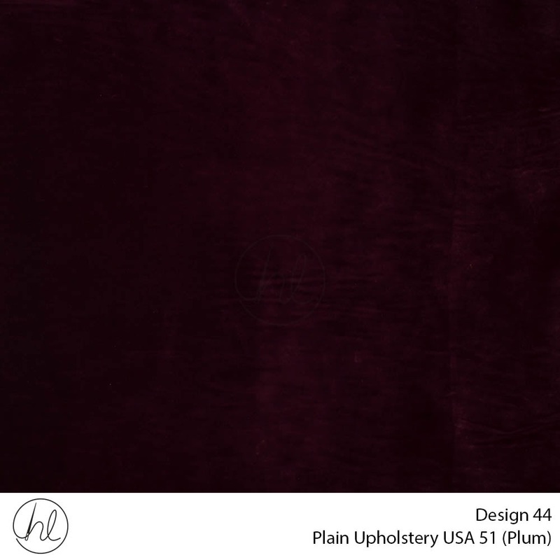 Plain USA Upholstery 51 Design 44 Plum 140cm Wide Per m