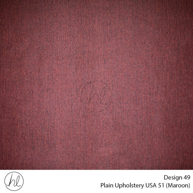 Plain USA Upholstery 51 Design 49 Maroon 140cm Wide Per m