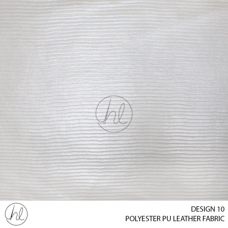 POLYESTER PU LEATHER DESIGN 10 140CM PER M IVORY
