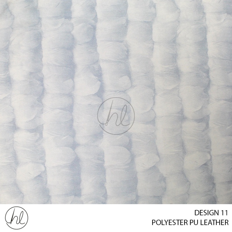 POLYESTER PU LEATHER DESIGN 11 140CM PER M CREAM