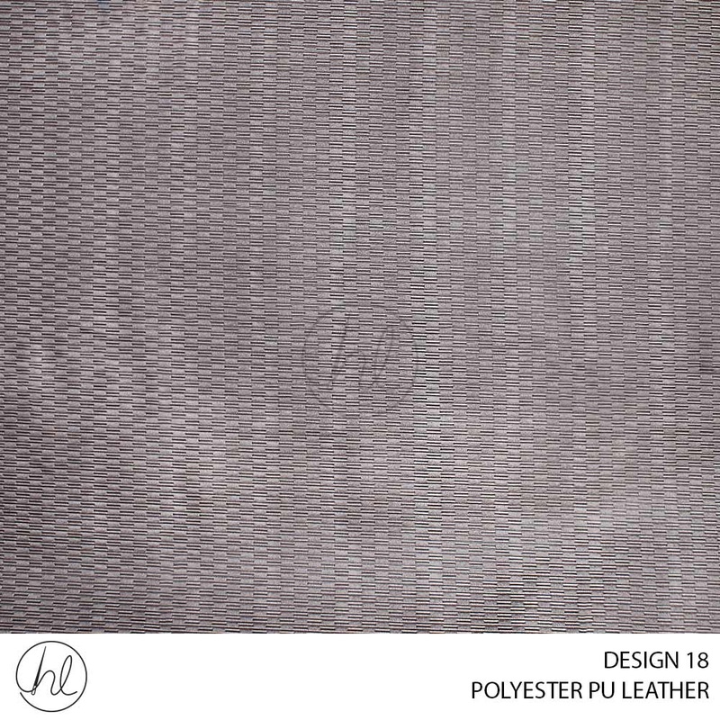 POLYESTER PU LEATHER DESIGN 18 140CM PER M TAUPE