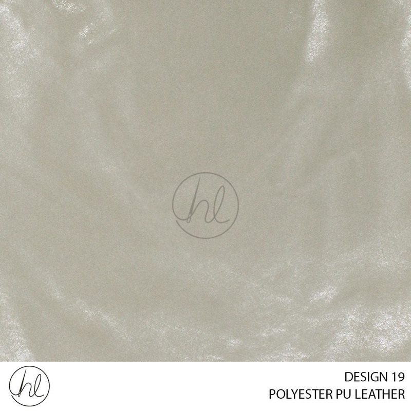 POLYESTER PU LEATHER DESIGN 19 140CM PER M CREAM