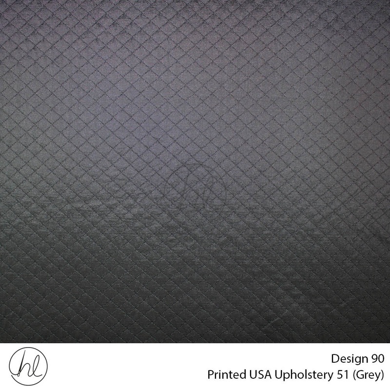 Printed USA Upholstery 51 Design 90 Grey 140cm Wide Per m