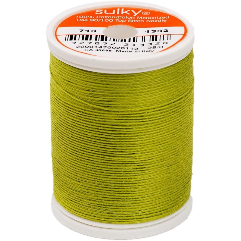 Sulky 12 wt. Cotton Deep Chartreuse