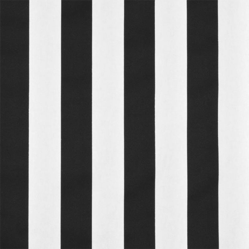 Upholstery Duck Fabric 5 Yard Flat Fold - Black and White Stripes - Richloom