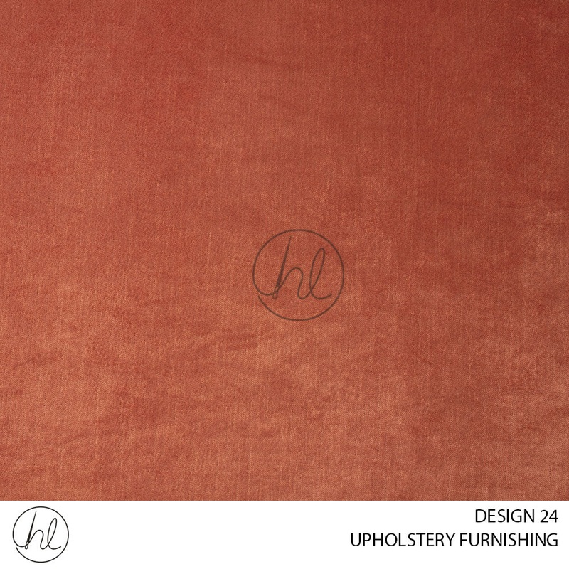 UPHOLSTERY FURNISHING 2316-96 DESIGN 24 ORANGE 140CM WIDE PER M