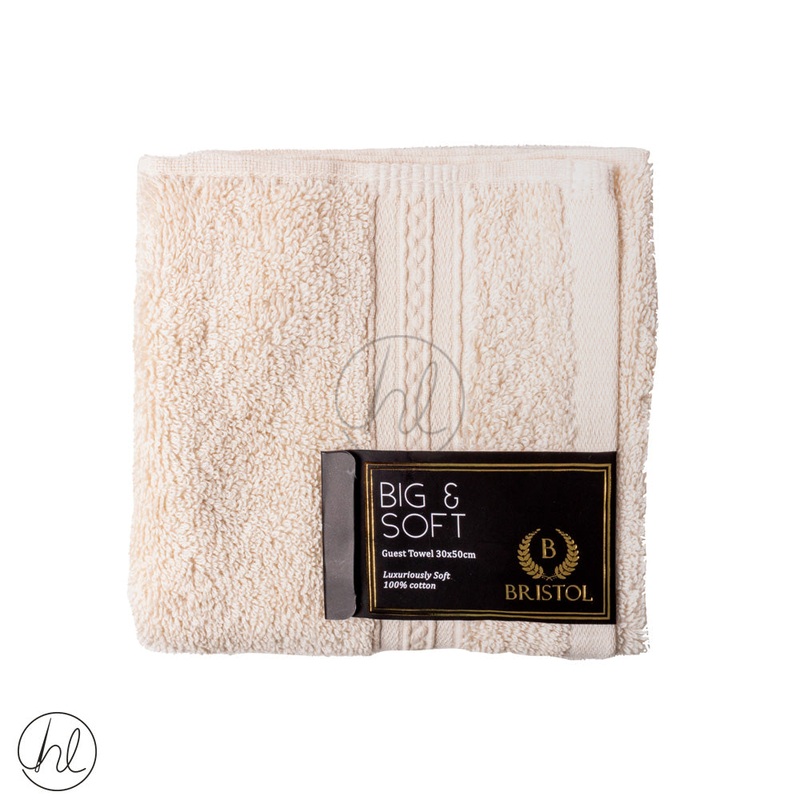 BRISTOL BIG & SOFT GUEST TOWEL MACADAMIA 30X50