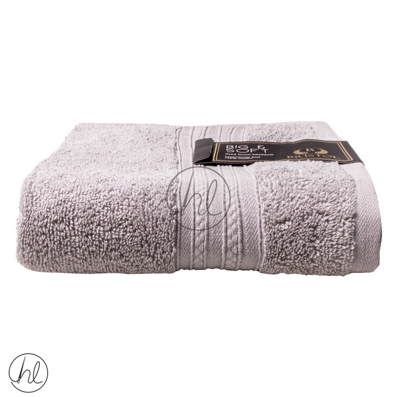 BRISTOL BIG & SOFT HAND TOWEL LIGHT GREY 50X90