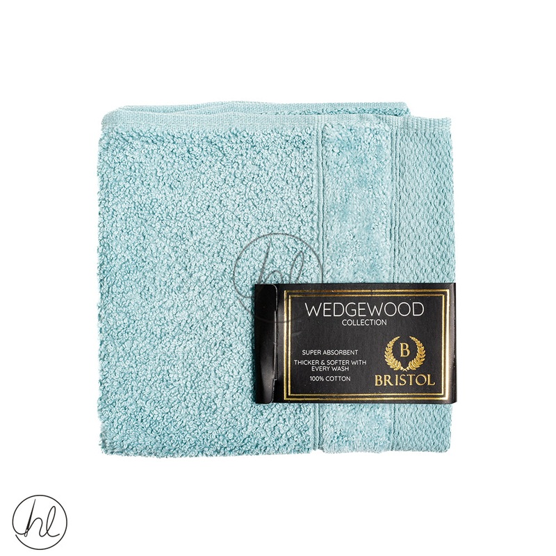 BRISTOL WEDGEWOOD  GUEST TOWEL DUCK EGG 30X50CM