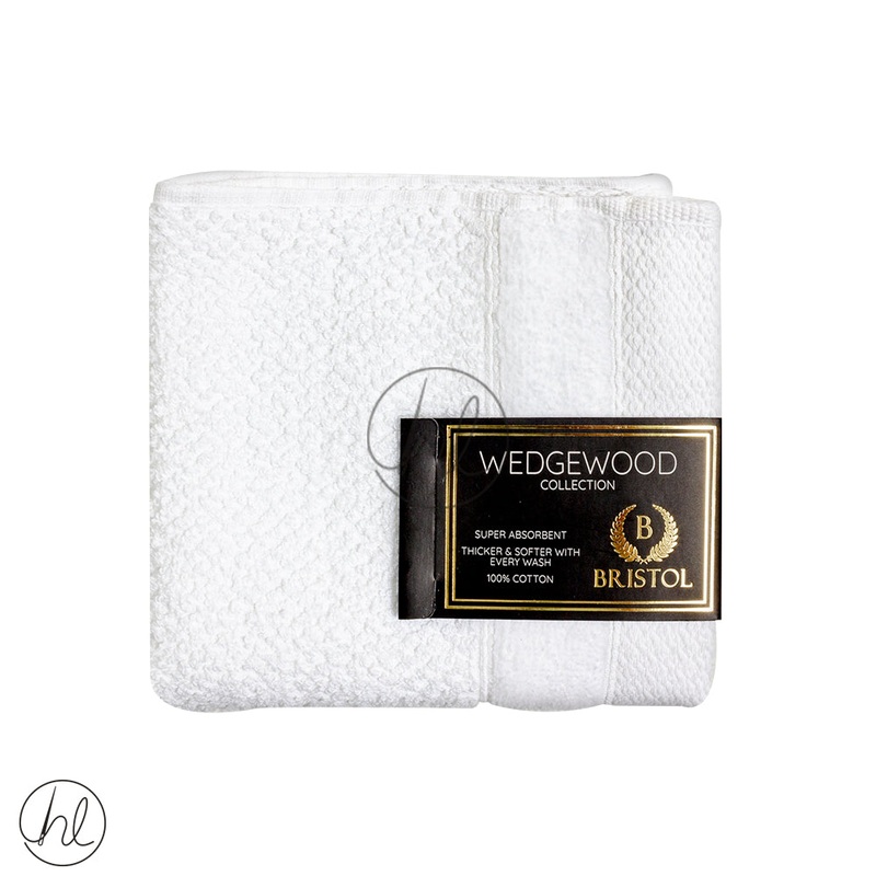 BRISTOL WEDGEWOOD  GUEST TOWEL WHITE 30X50CM
