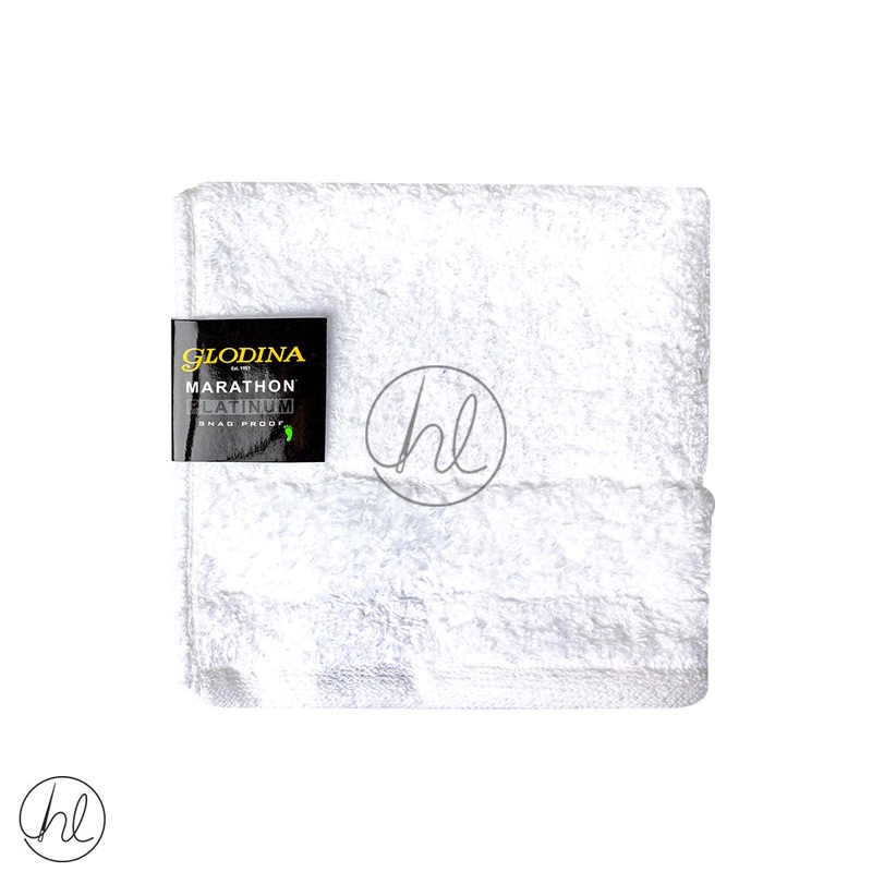 GLODINA MARATHON PLATINUM FACE CLOTH WHITE 30X30CM