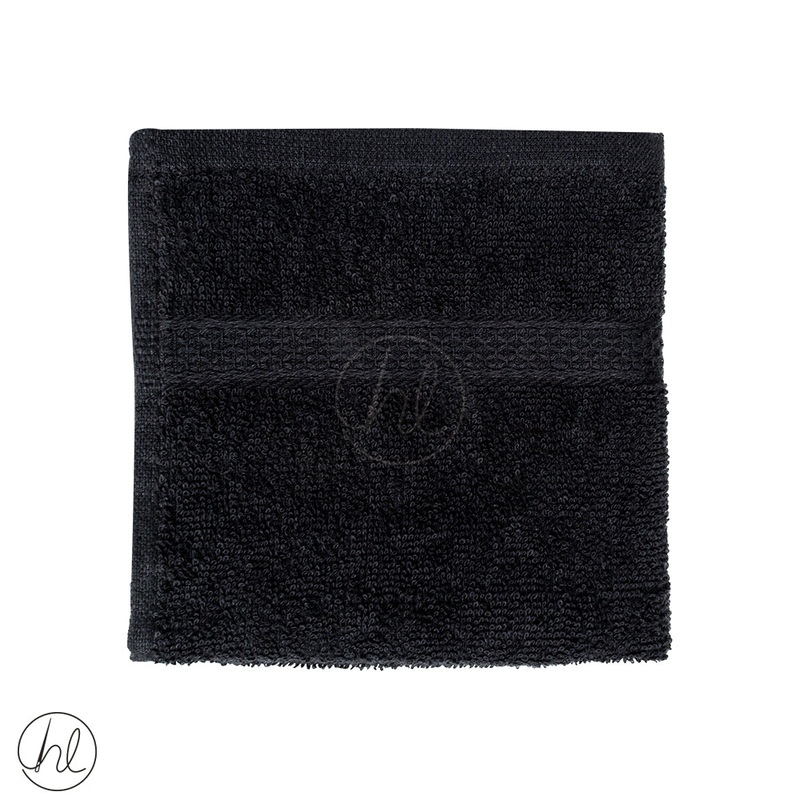 Nortex New White Diamond Face Cloth Black 30x30cm