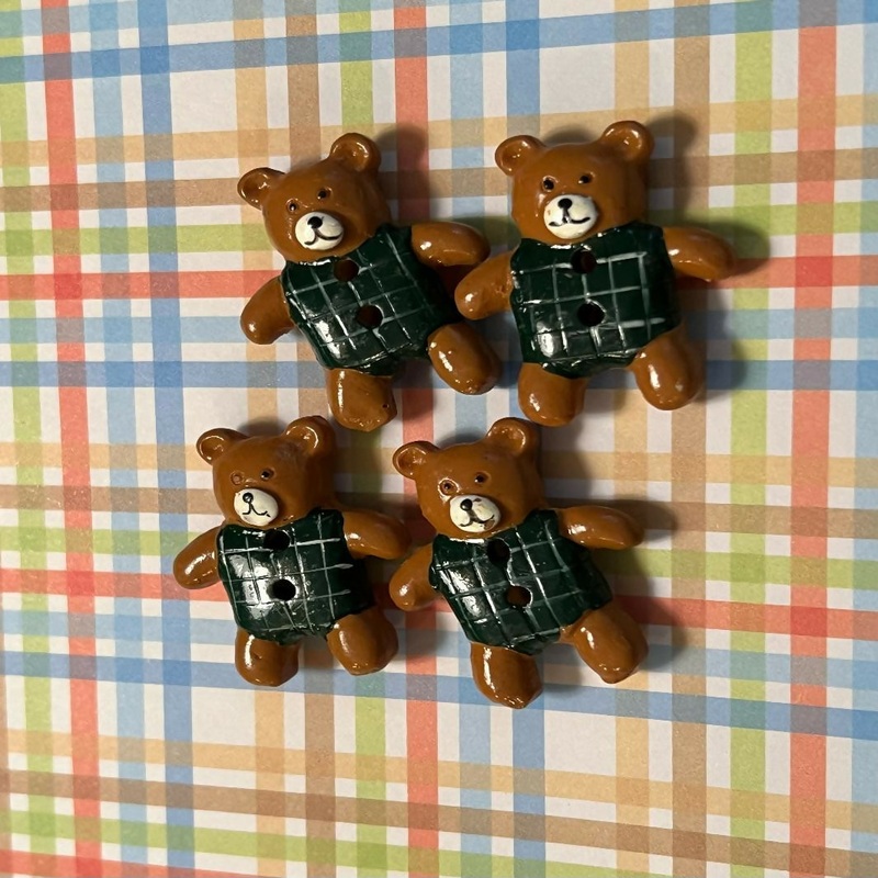 Novelty Buttons - teddy bears