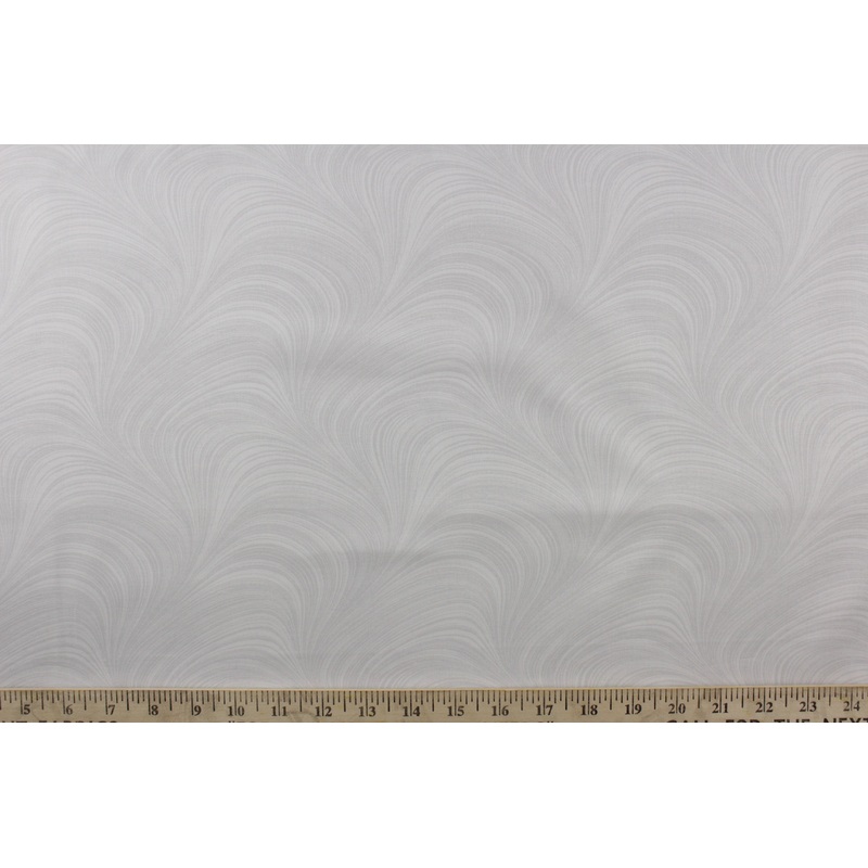 Benartex Wave Texture Fabric in White in 108 Width Quilt Backing
