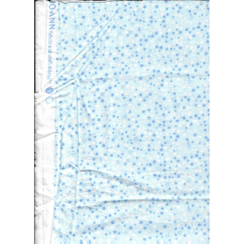 Blue and White Stars on Blue Fabric by Johann's - 0.50 yards cotton