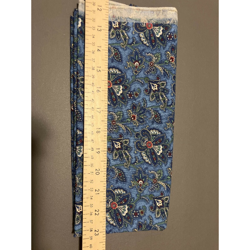 Blue Paisley Fabric
