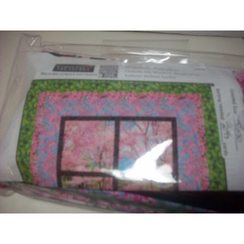 Botanic Garden Outside My Window quilt kit by Kathryn Wilson Tucker. 40"x50"