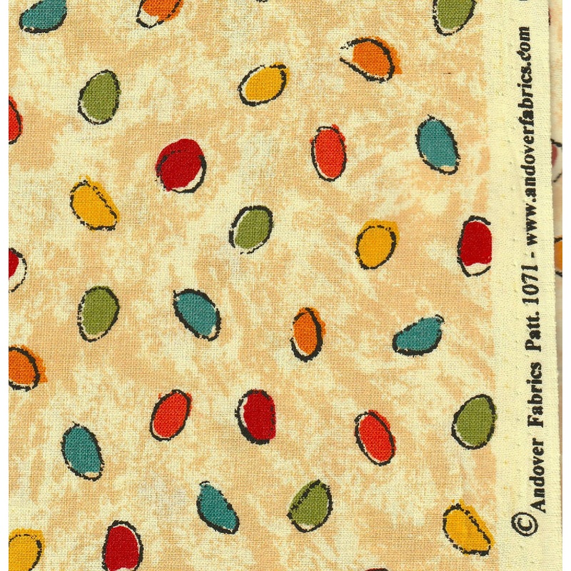 FABRIC Andover and Nuts Bolts 2 Fabrics  yard each 100% cotton #1