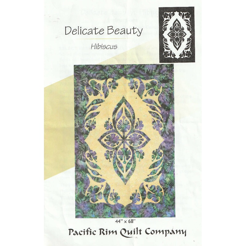 Hawaiian Quilting Delicate Beauty Hibiscus PATTERN