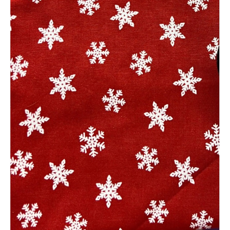 Holly Berry Tree Farm Red Snowflakes