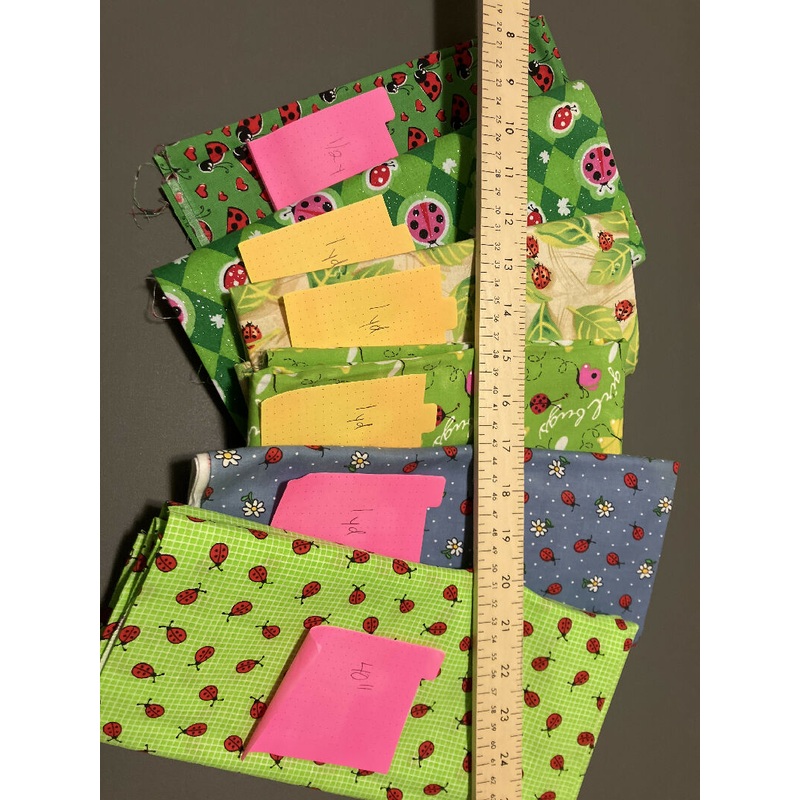 Ladybug Fabric Lot