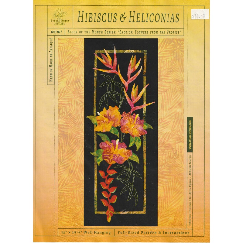 Pattern Hawaiian Hibiscus & Heliconia Exotics: Flowers from the Tropics