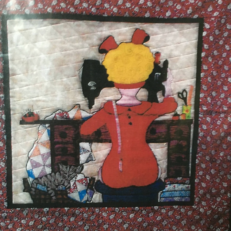 PATTERN QUILTER GIRL Applique
