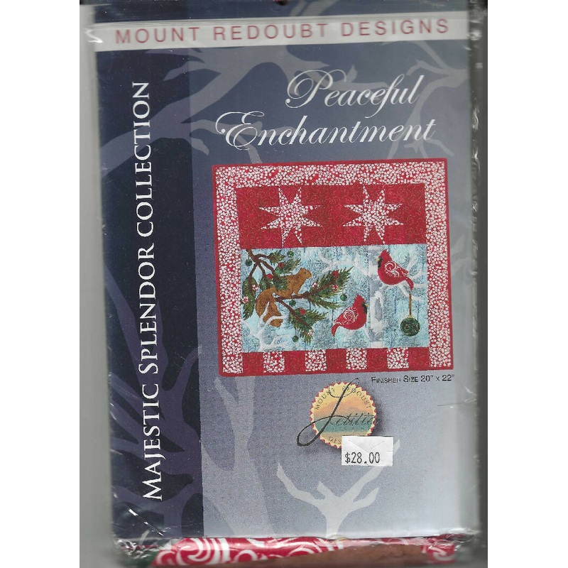 Peaceful Enchantment 20"x22" quilt kit by Mount Redoubt Designs