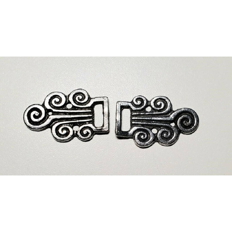 Vintage Pewter Clasps for Capes or Sweaters