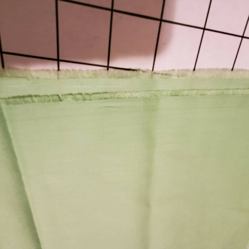 Vintage Quilters Cotton Lime green soft Fabric 22 w x 1 yd + 35 inches.