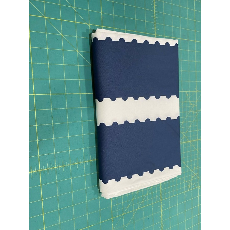 Andover Alison Glass denim Stamp Stripe 3 Yards