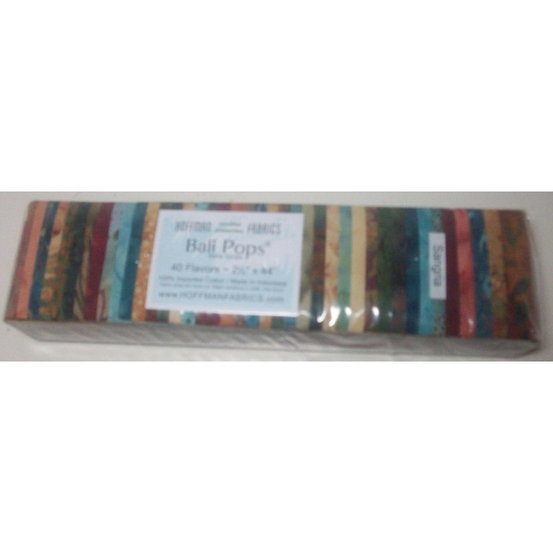 Bali Pops by Hoffman Fabrics - 40 flavors 2.5" by 44"