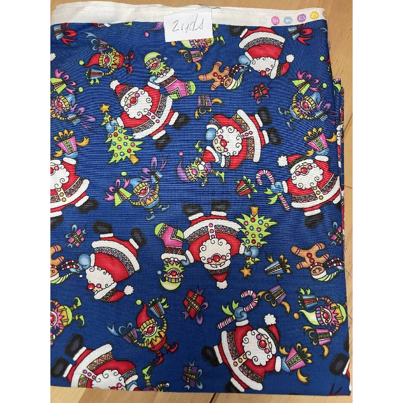 Christmas Santa quilting cotton 2 yds