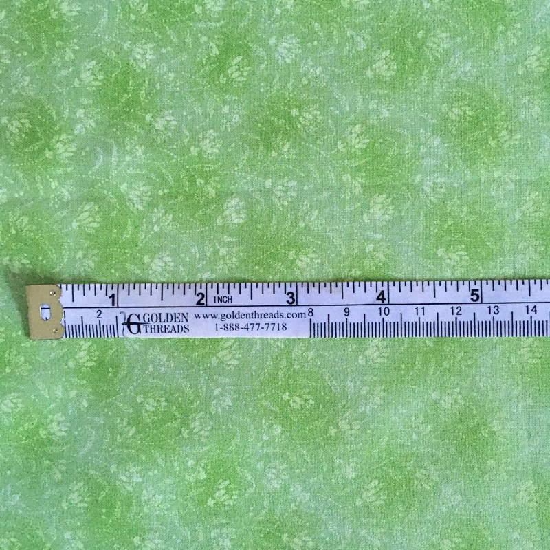 Cotton Quilting Fabric Green Half Yard Bundle 4 Pieces