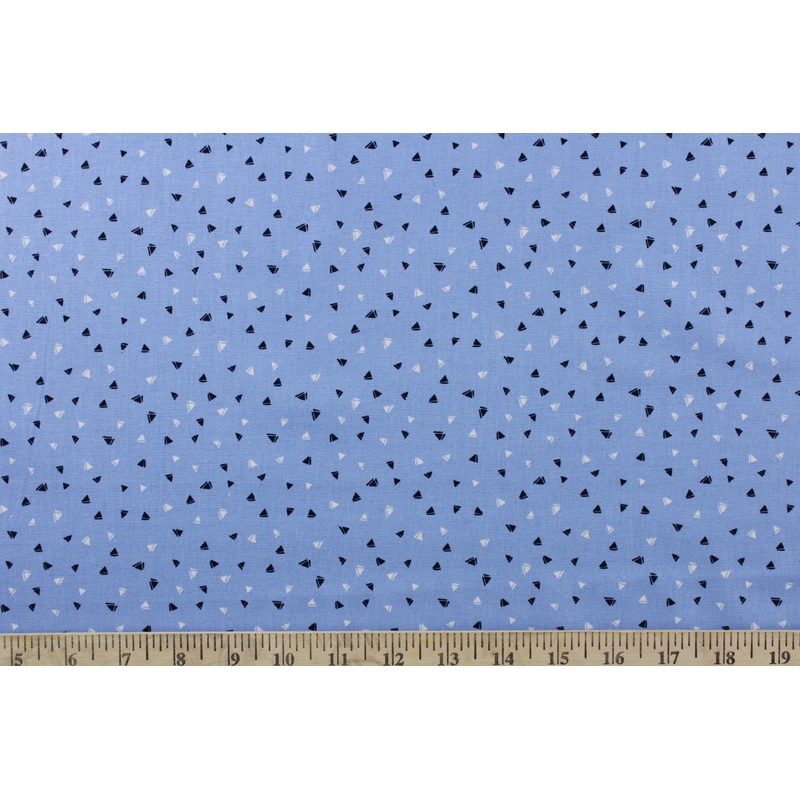Emma & Mila Ditsy Fabric in Blue for Camelot Fabrics