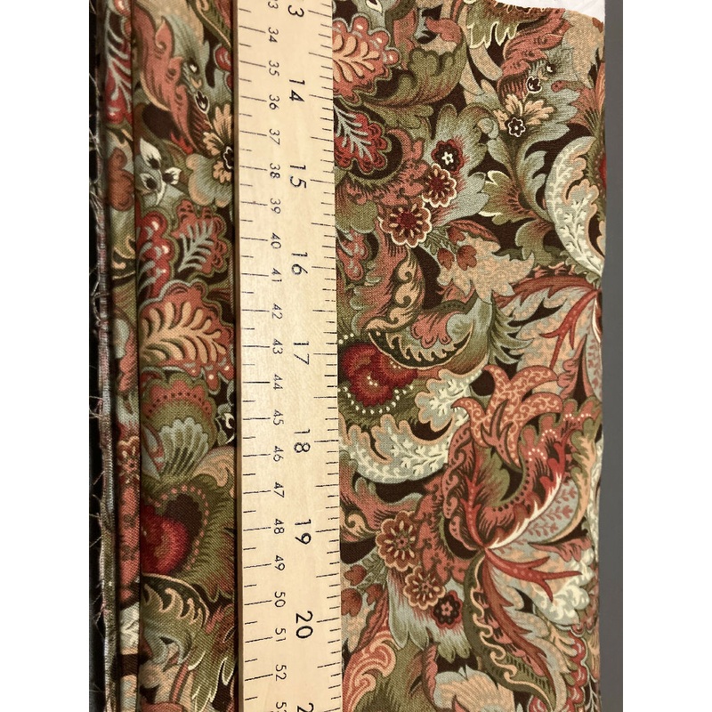 Fall Colors Paisley Swirl Fabric