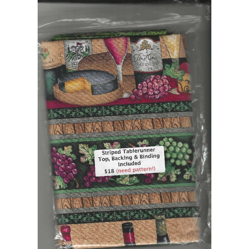 Grape, Wine & Cheese Tablerunner kit