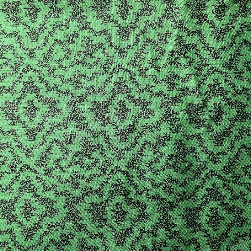 Green and Black Premium Quilting Cotton - 2 Yds