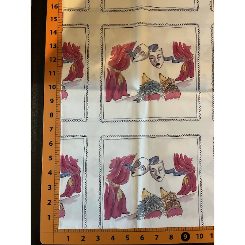 "Hedgehog Theater" - Spoonflower Cotton
