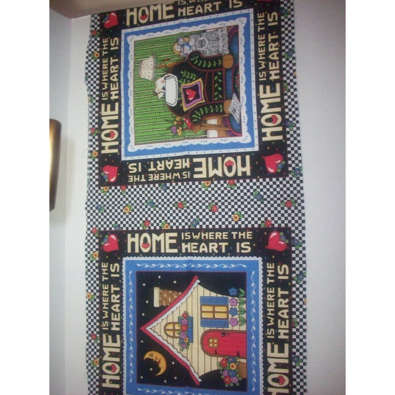 Home Is Where The Heart Is table runner cotton panel - 22x36 inches