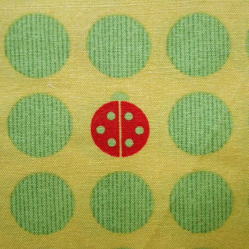 Ladybug Dots Cotton Quilting/Sewing Fabric, Debbie Mumm for Jo-Ann, 36" x 34"