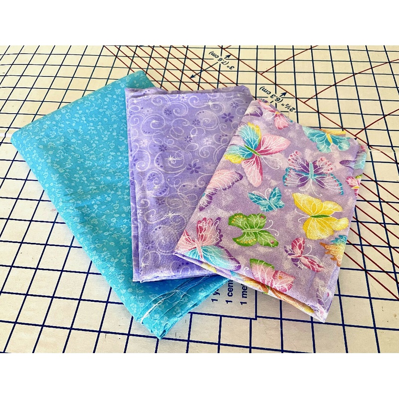 Quilt Cottons: Butterflies, Lavender, and Blue