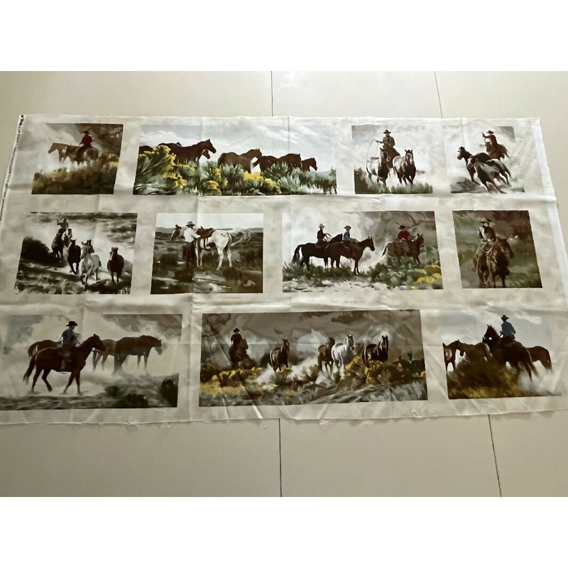 Quilting Cotton - Western Scene Panel