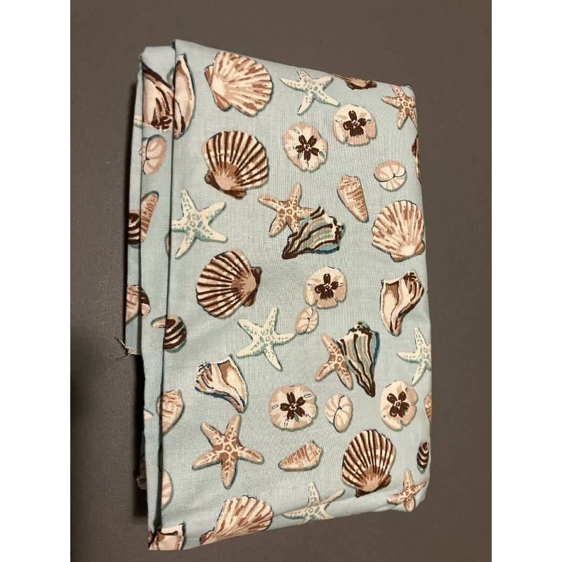 Shells on Blue Background