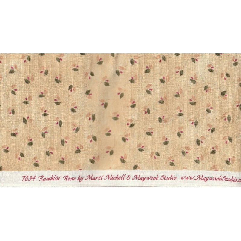 SOLD NOT AVAILABLE FABRIC Ramblin Rose by Marti Michell 1  yd #67a