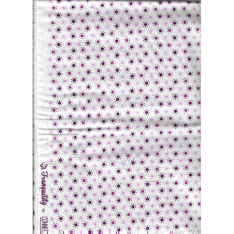 Tranquility by Connecting Threads, 0.50 yards purple geometric cotton