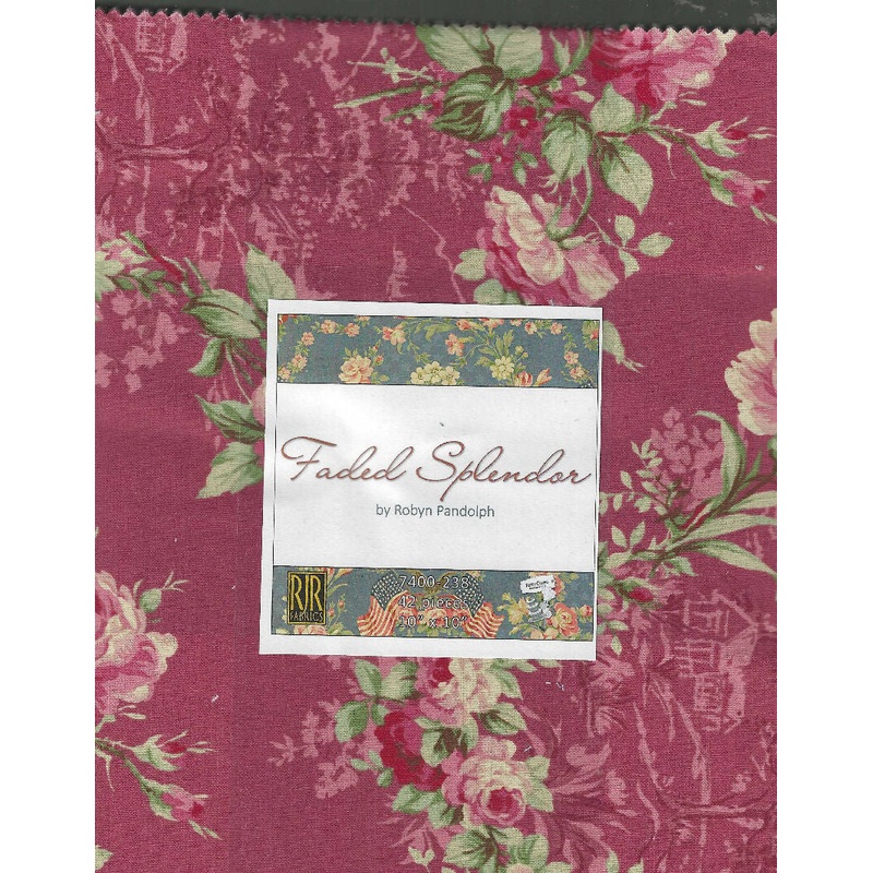 Faded Splendor by Robyn Pandolph - 42 pieces 10"x10"