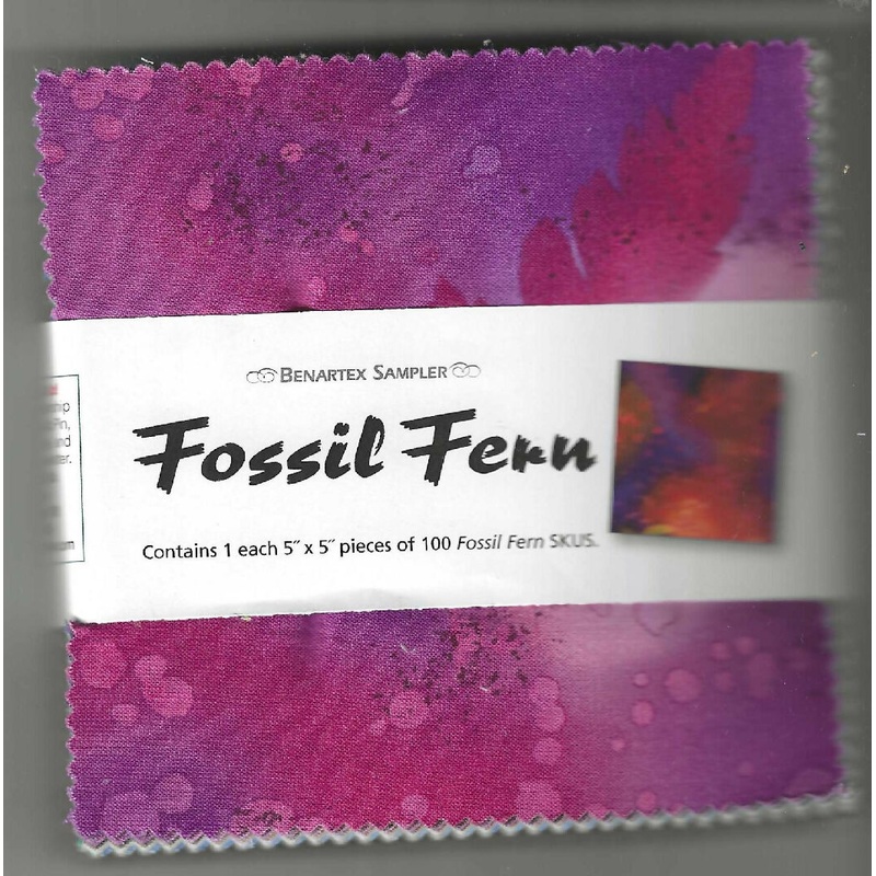 Fossil Fern, Benartex Sampler, 5"x5", 100 pieces