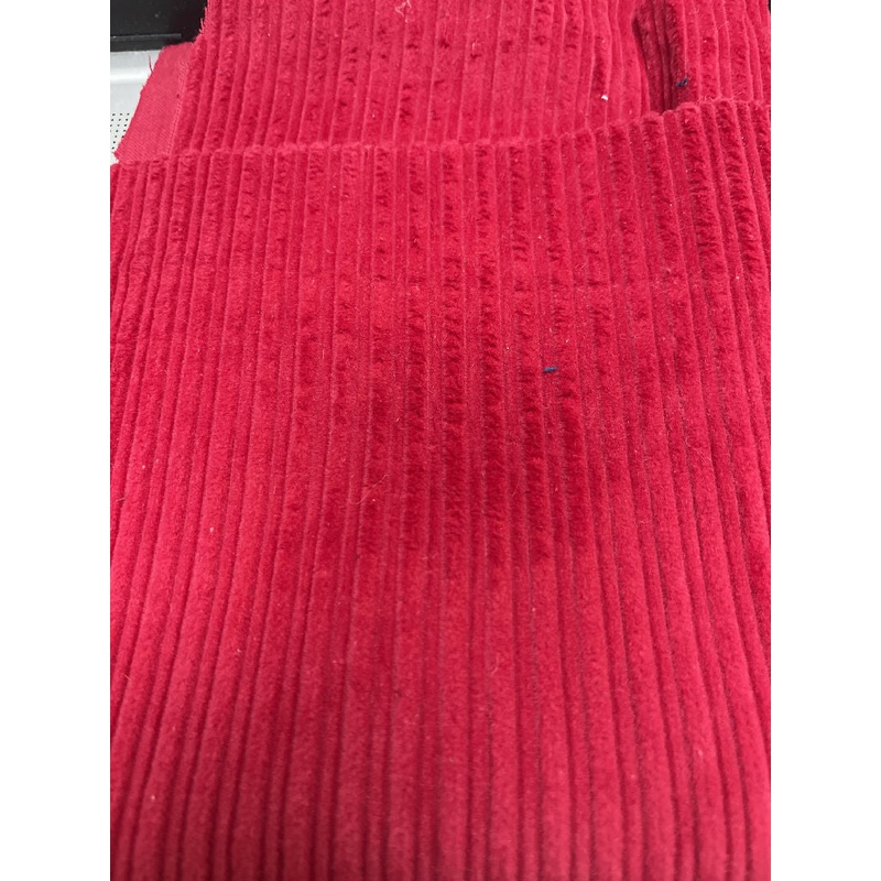 Groovy Red Corduroy Remnant #25L-004